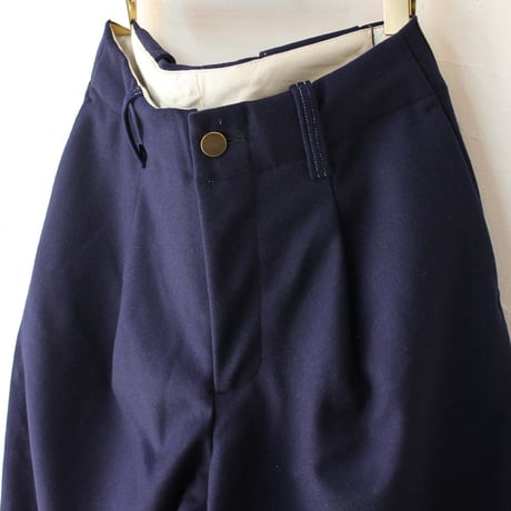 ASEEDONCLOUD アシードンクラウド Melton denim HandWerker wide trousers メルトンデニムワイドトラウザー #ブルー