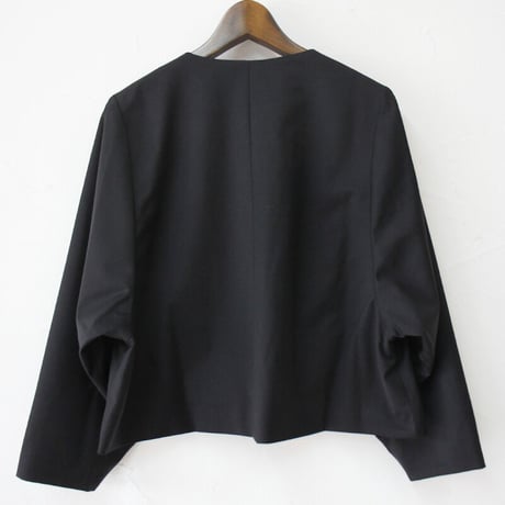 **再入荷** Linenya リネンヤ　ウールジャケット　#ブラック　【送料無料】