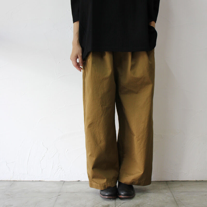 TRAVAIL MANUEL トラバイユマニュアル コンパクトチノワイドパンツ fit=scale-down,w=1200