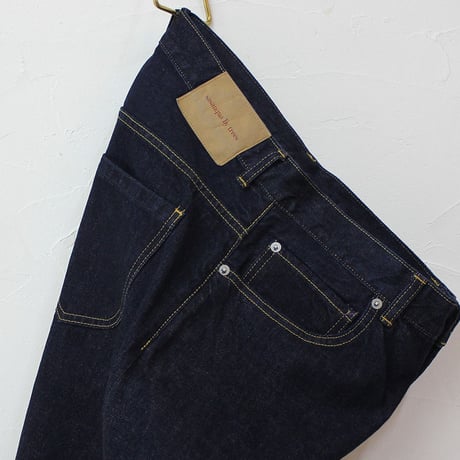 **またまたまた再入荷** sasanqua by trees  Loose Tapered Denim ルーズテーパードデニム　#one wash 【送料無料】