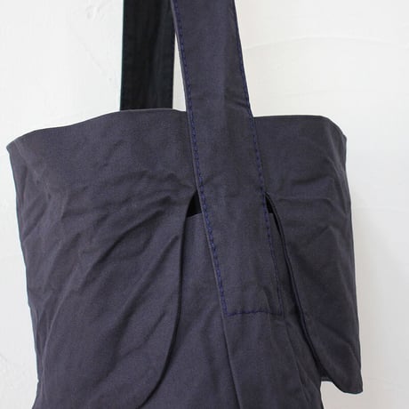 homspun ホームスパン　コットンショルダーBAG（大）　#生成り、パープルネイビー