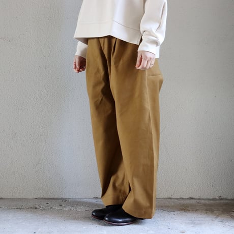 **再々入荷** ASEEDONCLOUD アシードンクラウド　HandWerker　ハンドベイカーワイドトラウザー　#キャメル