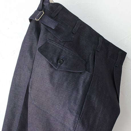 ASEEDONCLOUD アシードンクラウド HandWerker Slacks 綿麻デニムスラックス　#インディゴ