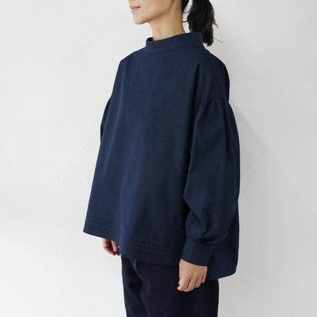 ASEEDONCLOUD アシードンクラウド　Polar night cotton Hyouryushi smock blouse #INDIGO 【送料無料】