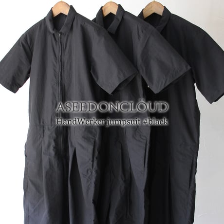 ASEEDONCLOUD アシードンクラウド HandWerker jumpsuit #black