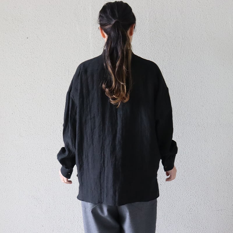 SUSURI ススリ ハルシャツ ＃off white , black | sukima-スキマ