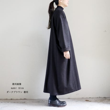 atelier naruse アトリエナルセ　wool jersey one-piece　ウールジャージーワンピース　【送料無料】
