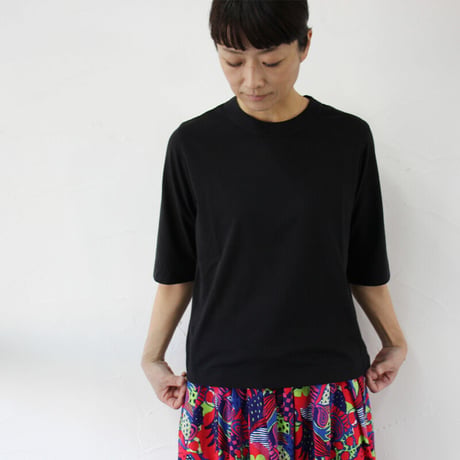 **2025秋冬分到着** homspun ホームスパン　30/1天竺6分袖Tシャツ