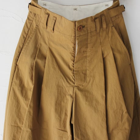 ASEEDONCLOUD アシードンクラウド　Sail cloth Jyunreika trouser #camel 【送料無料】