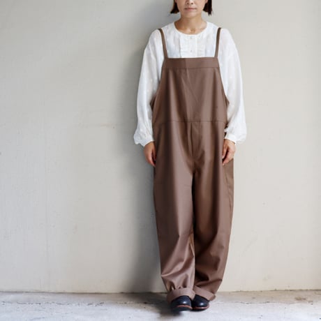 maomade マオメイド　T/Rサロペット　#カーキブラウン、ブラック