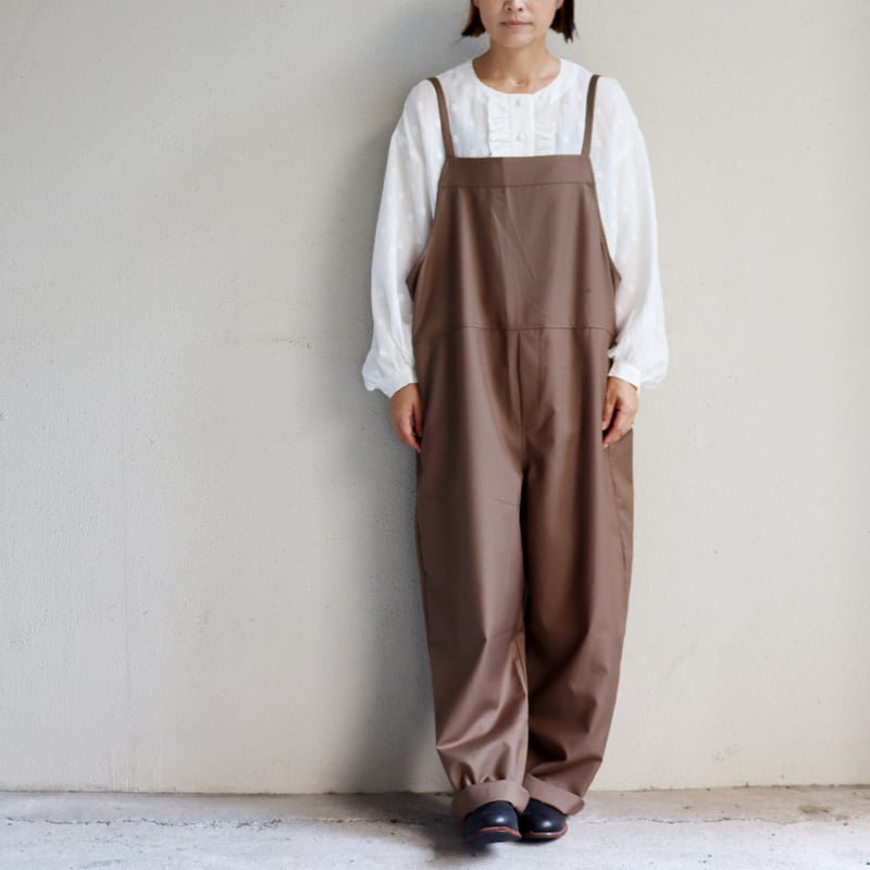 maomade マオメイド T/Rサロペット #カーキブラウン、ブラック