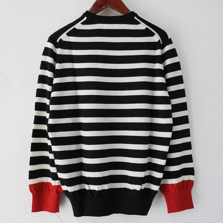 atelier naruse アトリエナルセ　cotton wool boarder knit コットンウールボーダーニット