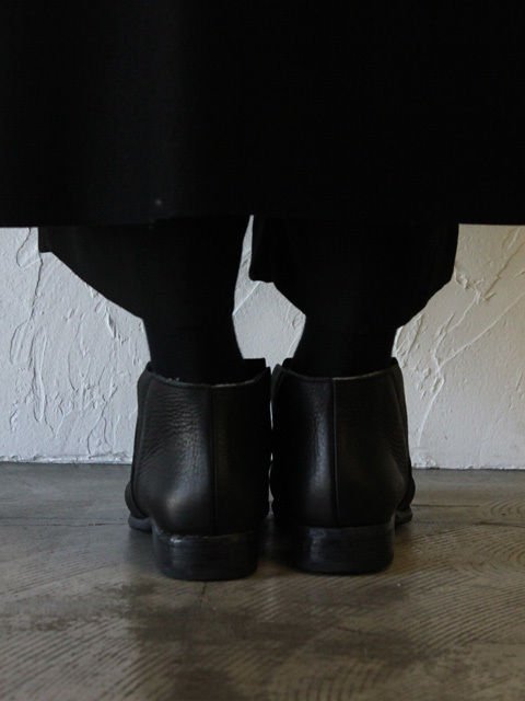 PORTAILLE ポルタユ F18サイドゴアショートブーツ・OIL VACHETTA ♯ブラ