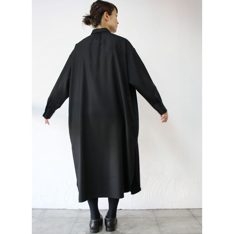 atelier naruse アトリエナルセ wool saxony long shirt ウ