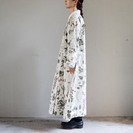 ASEEDONCLOUD アシードンクラウド　Tea garden flower print Tea garden gown #off white 【送料無料】