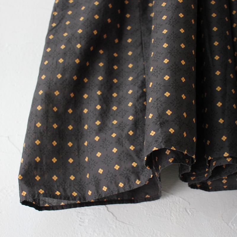 新品maisondesoil花柄コットンロングワンピース maison de soil メゾンドソイル 80sコットンコントラスト花柄