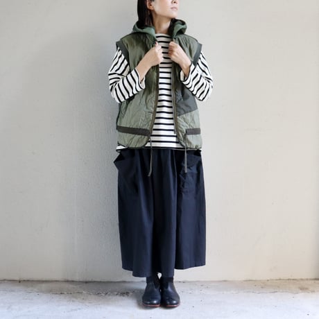 ARTE POVERA アルテポーヴェラ　チェコキルトRE-ARMEE MIXフードベスト　#オリーブMIX　【送料無料】