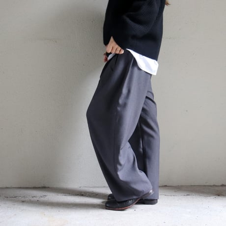 **2026年春夏分到着** TRAVAIL MANUEL トラバイユマニュアル　ドレープツイルバームパンツ 【送料無料】