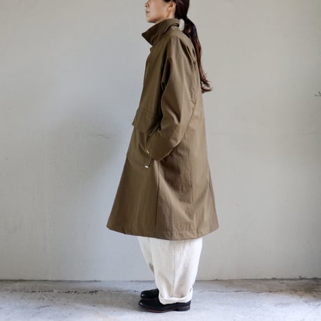 amne アンヌ　NYLON covered coat　カバーコート #Coyote 【送料無料】