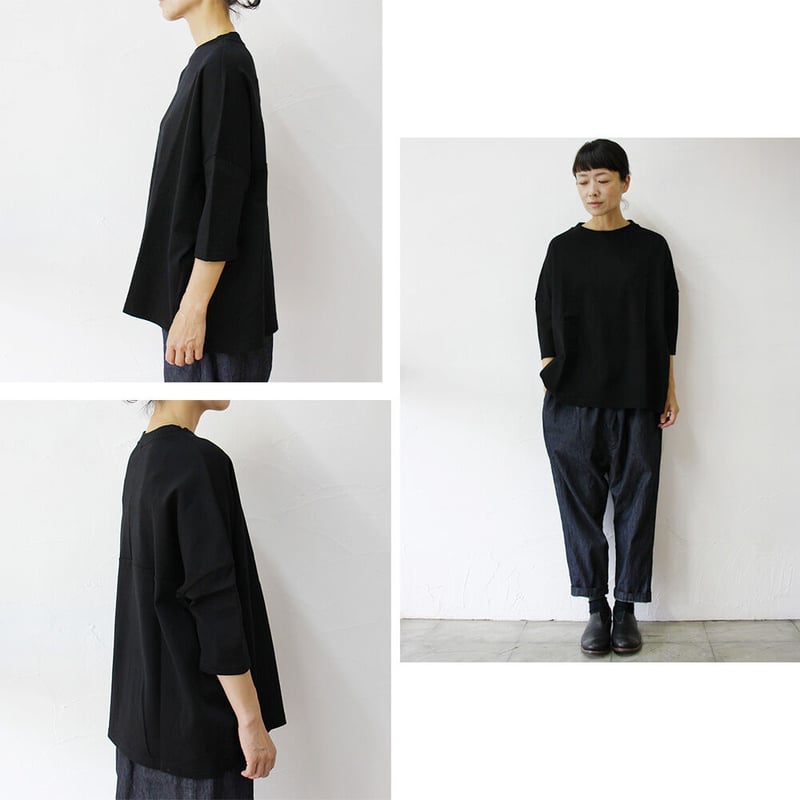 またまたまた再入荷** Linenya リネンヤ コットンデラヴェ7分袖T