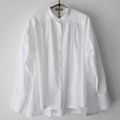 atelier naruse アトリエナルセ　コットン ~トーマスメイソン~ バンドカラーシャツ｜cotton ~THOMAS MASON~ band-collar shirt
