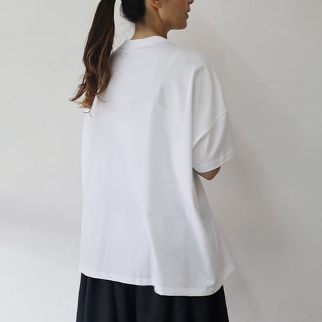 TRAVAIL MANUEL トラバイユマニュアル　クラシック天竺ランダムタックTシャツ