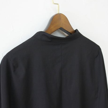 **再入荷** Linenya リネンヤ　ウールケープ　#ブラック　【送料無料】
