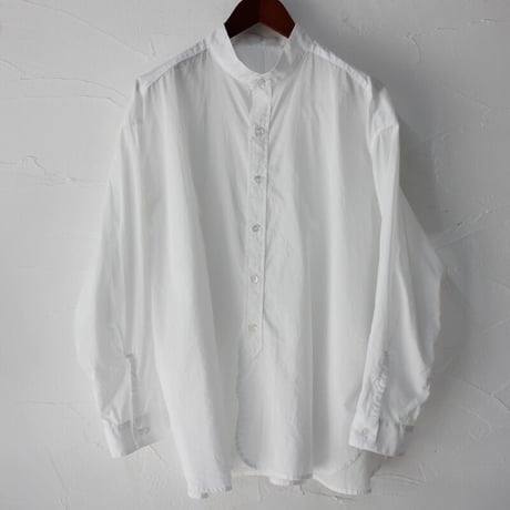 ARTE POVERA アルテポーヴェラ　120/2スーピマローンスタンドシャツ　#ホワイト、ブラック