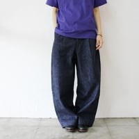 **またまたまた再入荷** sasanqua by trees サザンカバイツリース　13ozデニムバナナトラウザー　#インディゴ　【送料無料】