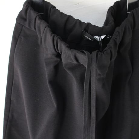 TRAVAIL MANUEL ミラノリブロングタイトスカート　#チャコール、ブラック