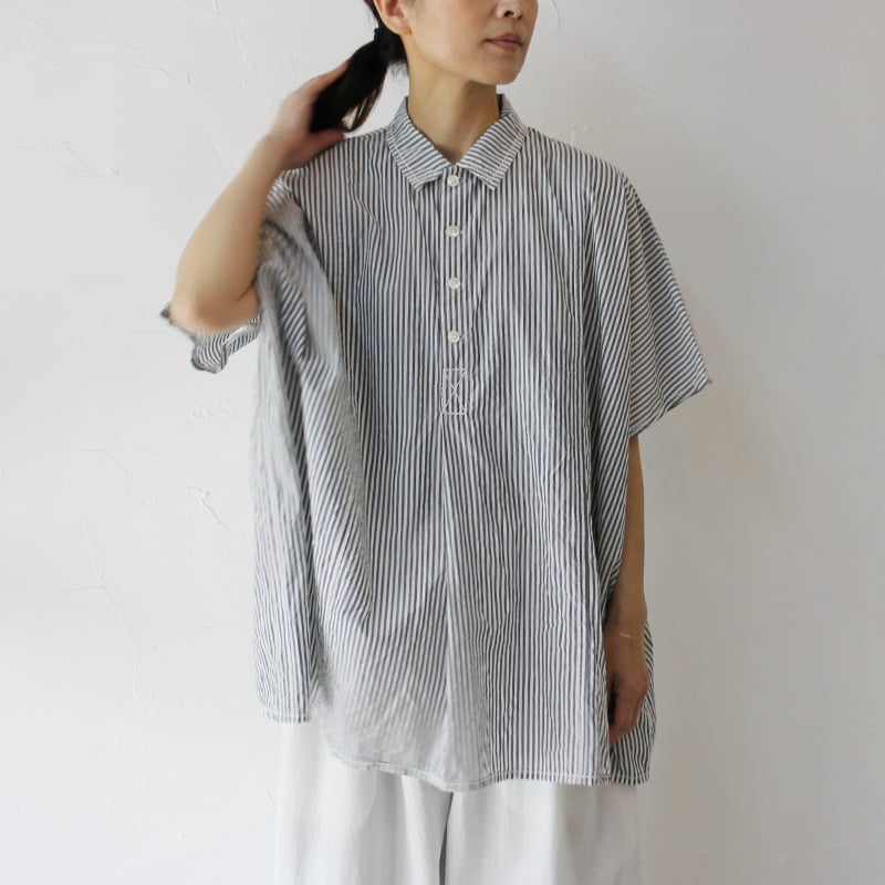 homspun ホームスパン ハイカウントギンガム＆ストライプBIGプル