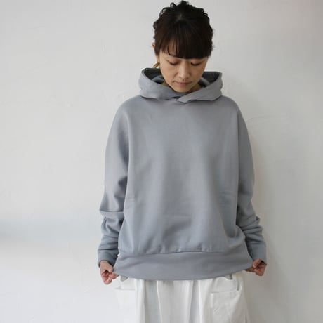 **またまた再入荷**　Linenya リネンヤ　コットンスウェットドルマンパーカー　#ピンク、サックスブルー、カーキ　【送料無料】