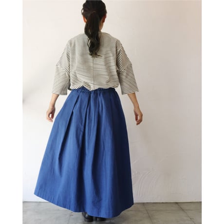 **またまた再入荷** Linenya リネンヤ　高密度コットンタックスカート