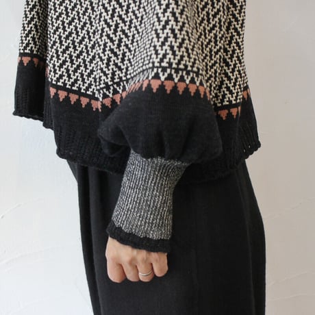 ASEEDONCLOUD アシードンクラウド　Kigansai Knit Blouse #black 【送料無料】