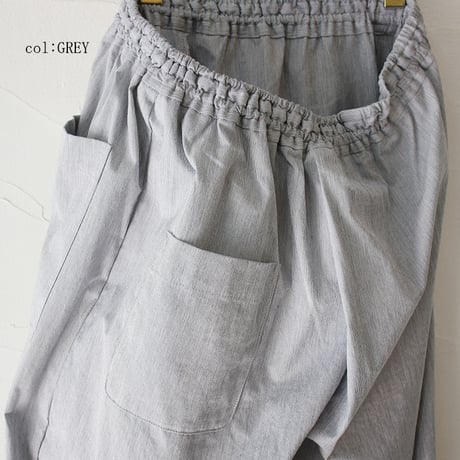 **再入荷** LinenYa リネンヤ　コードレーンワンタックパンツ　#ブルー、グレー　【送料無料】
