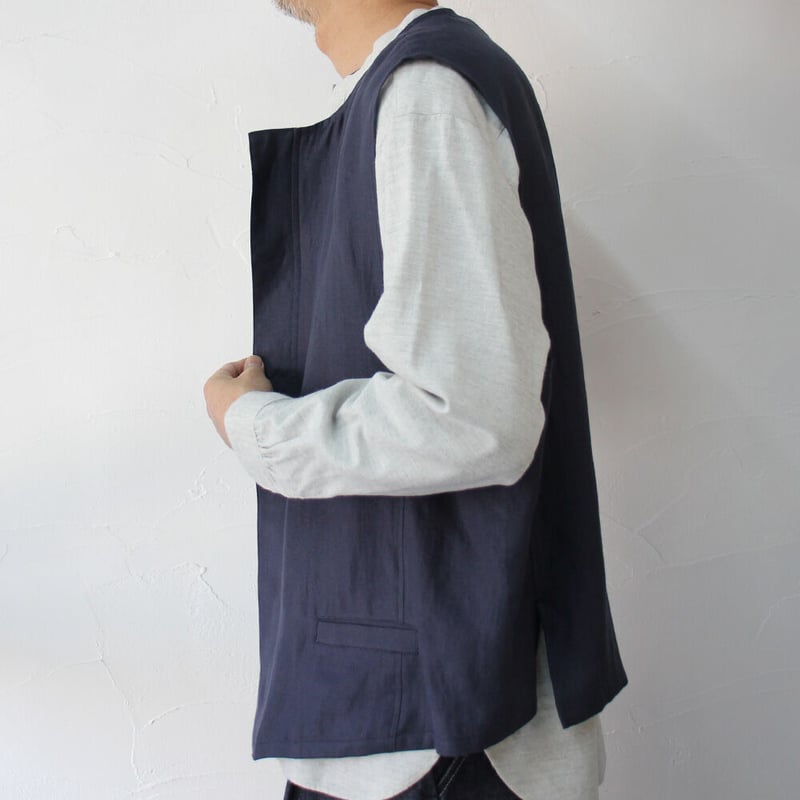 SUSURI ススリ ディグベスト #navy , khaki , celadon 【送料無 SUSURI ススリ ディグベスト #navy , khaki , celadon 【送料無