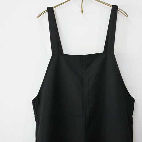 **再入荷** TRAVAIL MANUEL トラバイユマニュアル　T/Cツイルサロペット　#チャコール、ブラック