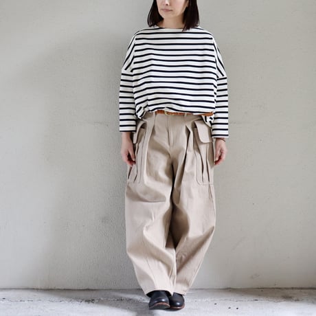 ASEEDONCLOUD アシードンクラウド　P.E DENIM trousers #sand beige　【送料無料】