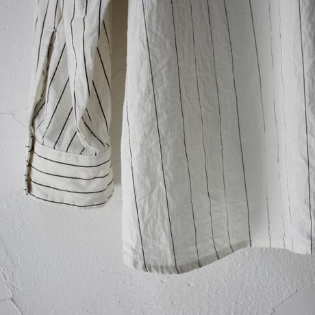 ARTE POVERA アルテポーヴェラ　コットンストライプMIXスタンドシャツ　【送料無料】