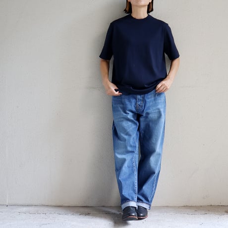 **またまた再入荷** sasanqua by trees サザンカバイツリース Wide Straight Denim ワイドストレートデニム #3years  wash 【送料無料】