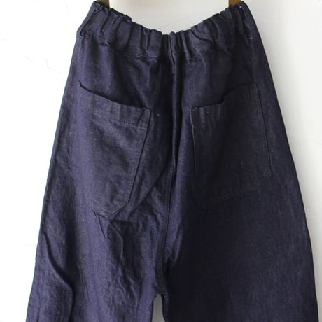 TRAVAIL MANUEL トラバイユマニュアル　コットンリネンデニムユニティパンツ　#インディゴ