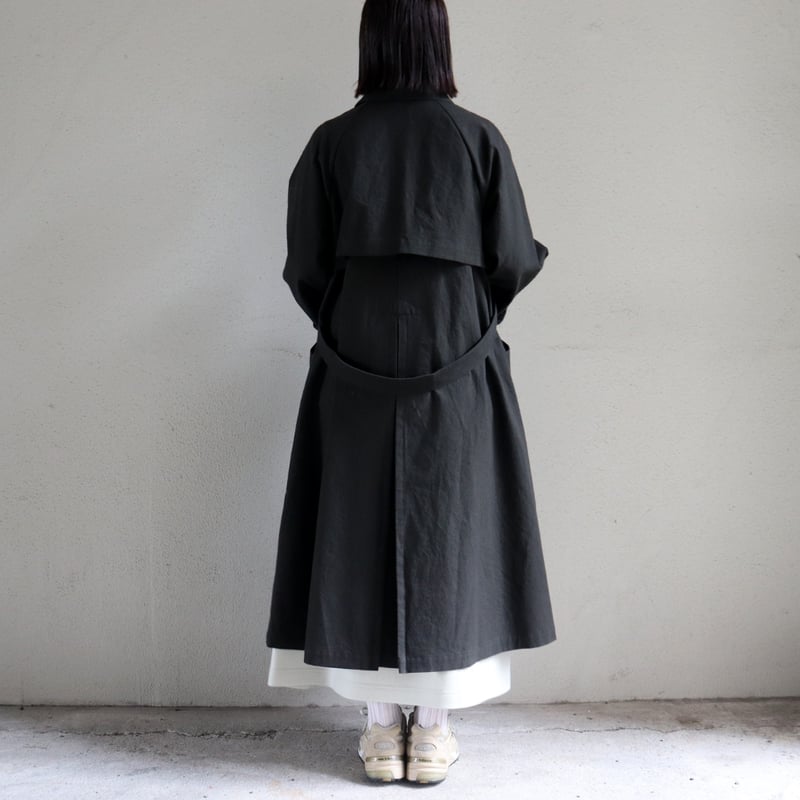 MAGALI マガリ コットンリネンアンティークキャンバストレンチコート