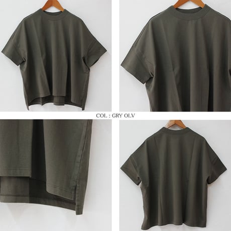 TRAVAIL MANUEL トラバイユマニュアル　クラシック天竺スリットT