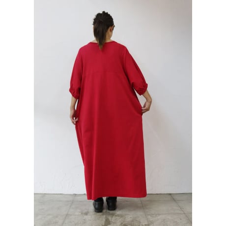 **再入荷** amne アンヌ YOKE dress ヨークドレス  #レッド、ブラック　【送料無料】