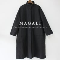 MAGALI マガリ　ヴィンテージフィニッシュコットンパディットコート　#ブラック