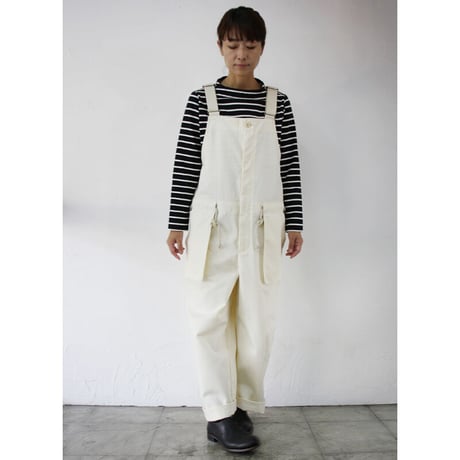 ASEEDONCLOUD アシードンクラウド　Hyouryushi tricotine Shared work wader　#off white　【送料無料】
