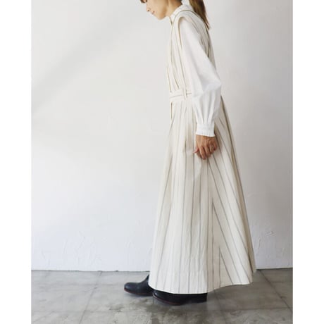 ASEEDONCLOUD アシードンクラウド　Zephyros stripe Hiraeth work coat  #off white 【送料無料】
