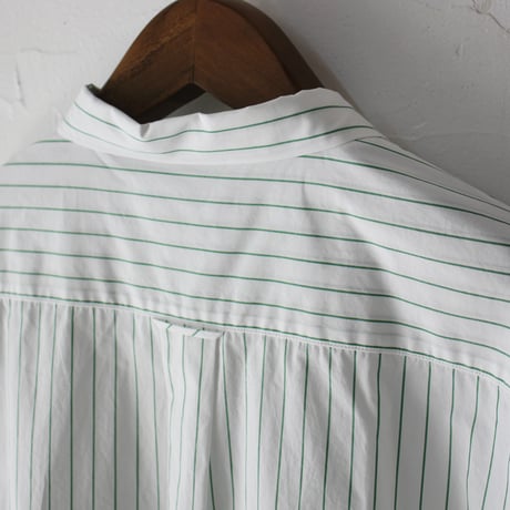 atelier naruse アトリエナルセ　コットンピンストライプビッグシルエットシャツ　cotton pinstripe big silhouette shirt