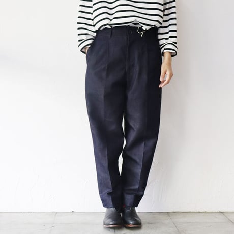 ASEEDONCLOUD アシードンクラウド HandWerker Slacks 綿麻デニムスラックス　#インディゴ