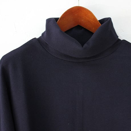 **再入荷** Linenya　リネンヤ　ミリタリー復刻フライスハイネックプルオーバー　#グレー、ネイビー　【送料無料】